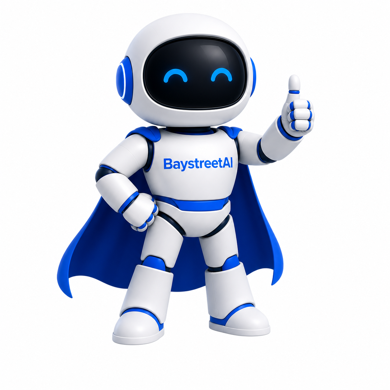 Baystreet AI mascot giving a thumbs up